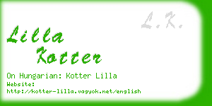 lilla kotter business card